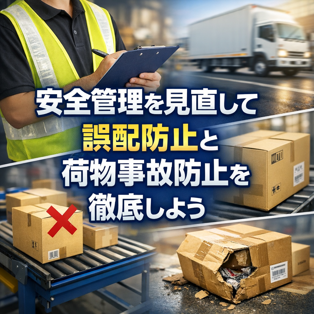 安全管理を見直して誤配防止と荷物事故防止を徹底しよう